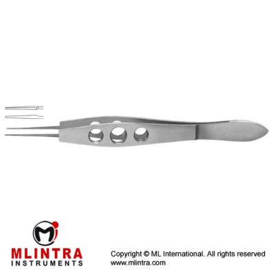 Jaffe Suture Tying Forcep Curved - Very Delicate Smooth Jaws Stainless Steel, 10.5 cm - 4" Jaws Length 6 mm